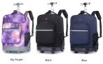 Unisex Junior High School Childrens Rolling Backpack Multifunctional For
