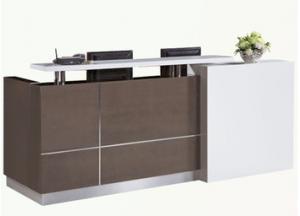 China Wood Front Office Reception Counter / Modern Hotel Reception Counter Durable on sale