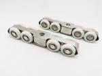 Satin Bathroom Sliding Door Accessories Sliding Roller Wheel ODM ≤120kg Load