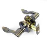 Zinc Alloy Tubular Lever Antique Bronze Door Lock Handle Set Mortise Door Lock