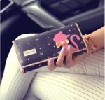 Tie cat wallet 2016 new Miss Han Ban lovely cartoon printed long section of