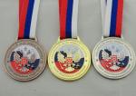 Die Casting 3D Boxing Ribbon Medals with High 3d And High Polishing for Company