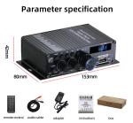 AK-380 5.0 Amplifier 2.0 Channel Car Home Theater Amplifier Mini HIFI Digital