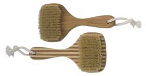 Wholesale Square Shape Head Bamboo Bristle Bath Body Brush with Short Handle from china suppliers