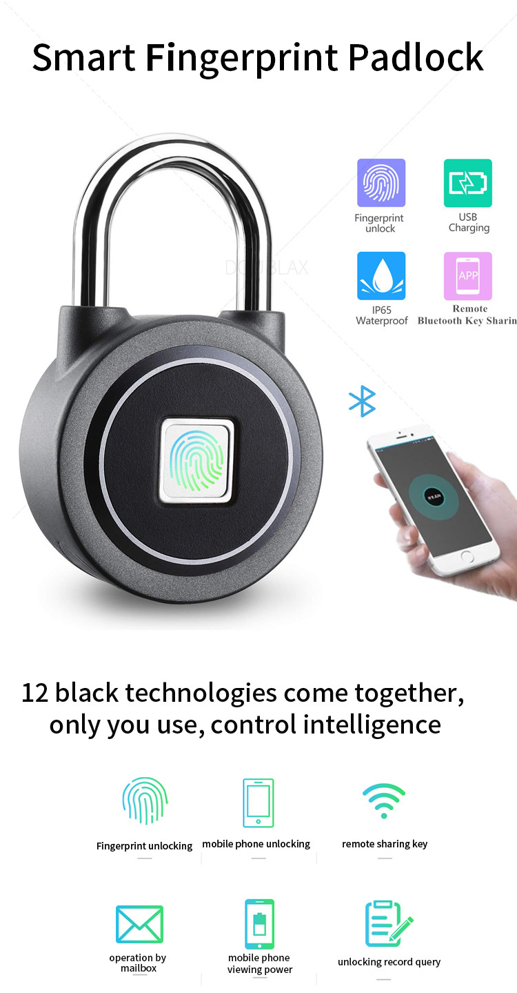 Luggage Bluetooth Spot Travel Smart Fingerprint Padlock
