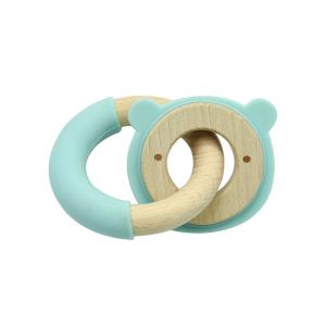 Wholesale Unique Design Silicone Beech Wooden Rings For Baby Teethers from china suppliers