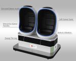 CE Egg shaped 9D VR Cinema Special Effects Double / Triple Seats VR 9D Glasses