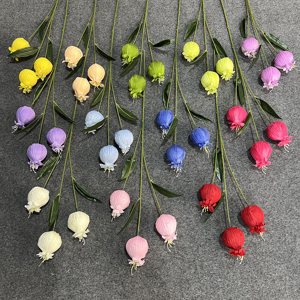 Pomegranate fruit fake flower simulation bouquet handmade flower for wedding use artificial silk flower wedding landscape decoration
