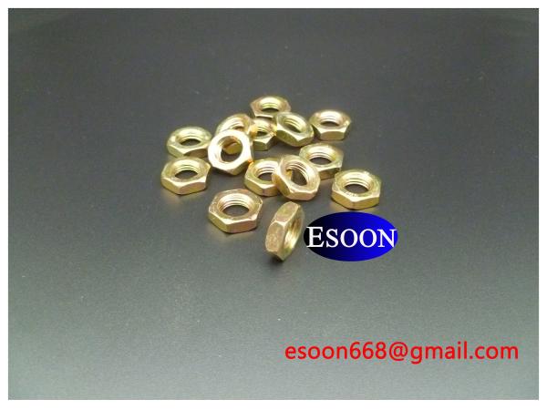 M16-1.5/M16-2.0 DIN439 Hex thin nut YZP(Yellow Zinc Plated),Carbon steel Grade 8