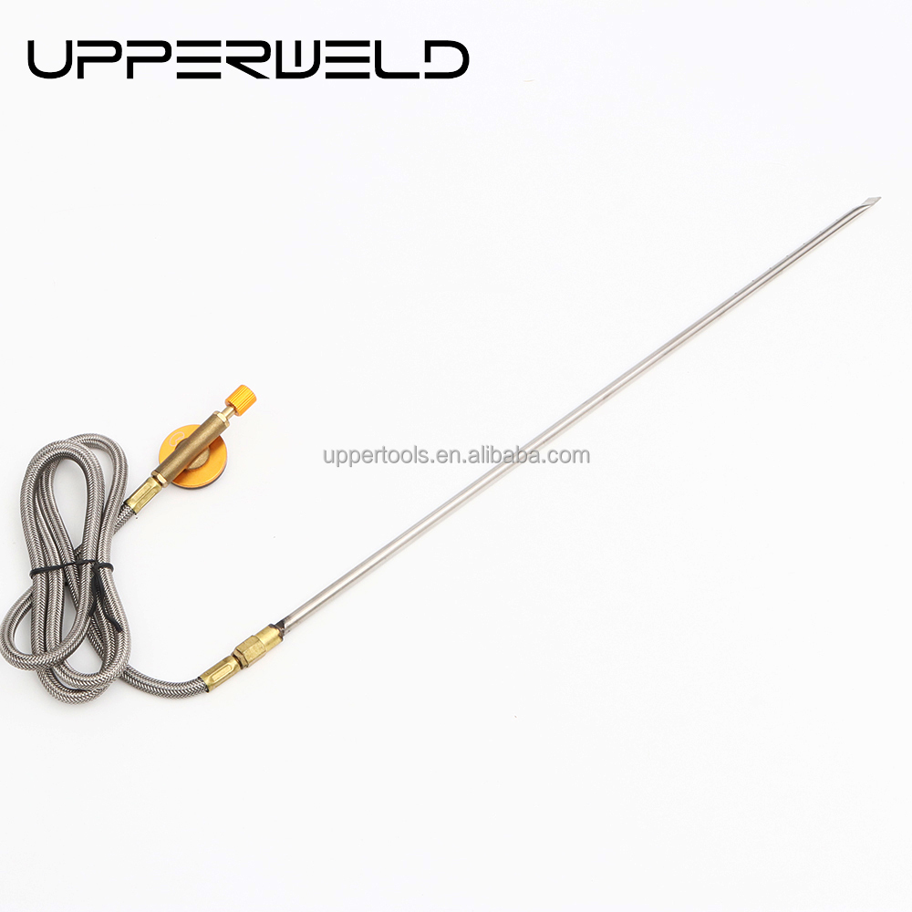 Stainless Steel Gas Adapter Hose for BBQ Fire Starter Camping Stove Gas Refill Valve