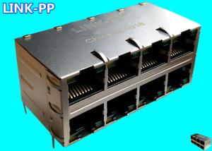 Wholesale RM4-11NADV1F 2x4 Ports Stackable Jack LPJ47408AHNL 10 / 100Base-T W / LEDs from china suppliers