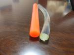 Green / Orange Color Polyurethane Round Drive Belt Rough / Smooth Surface