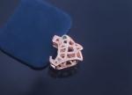Gold Plated Leopard Diamond Ring 925 Silver Jewelry OEM