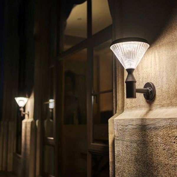 IP65 Easy Install LED Solar Wall Lights Outdoor , Aluminum High Lumen Solar