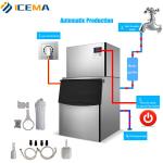 Overseas Machinery Service ICEMA Commercial Ice Cube Maker Machine 300KG 400kg