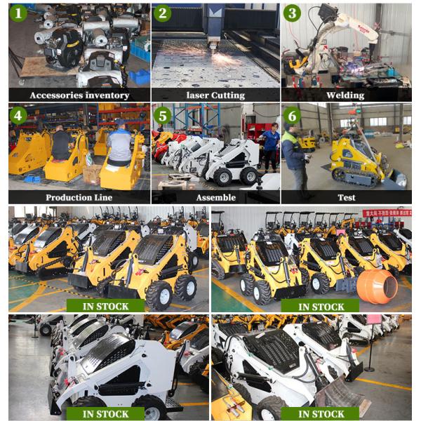High Quality Crawler Skid Steer Loaders Mini Small Skid Steer Track Loader With Attachments