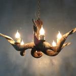 Deer antler pendant light Handing Lamp Vintage Style (WH-AC-22)