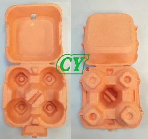 Wholesale Non Toxic Paper Pulp Products Disposable Egg Tray With 4 Cavities from china suppliers