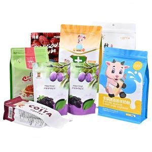 Wholesale Stand up Bag Printing Custom Smell Proof Clear Tea Snack Plastic Packaging from china suppliers