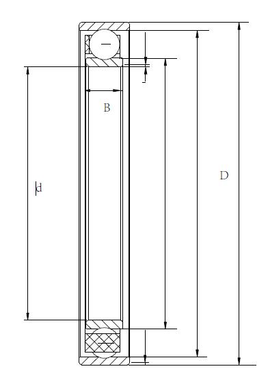 Harmonice drive reduce bearings 34.52*26.2*5 for robots flexible bearings