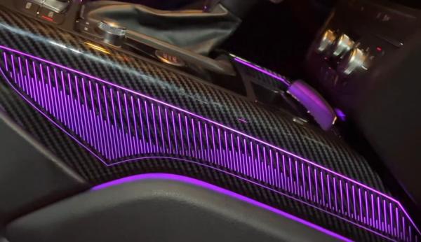 Ambient lights Rainbow symphony dynamic Carbon fiber eight-piece set for Audi