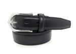Classic Mens Leather Dress Belt With Single Prong Buckle 3.5cm Width