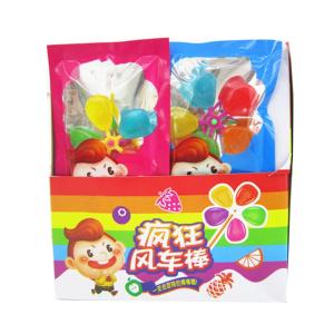 Wholesale Hard Bolied Candy Windmill Shape Lollipop Party Candy With Assosrted Fruit Flavor from china suppliers