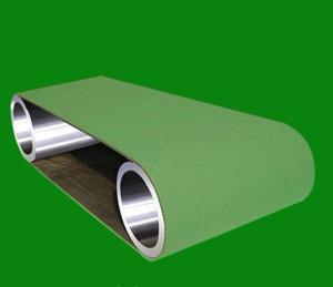 Wholesale 1.6mm Thickness PVC Conveyor Belt Diamond Top Baggage Conveyor Belt Green Black from china suppliers