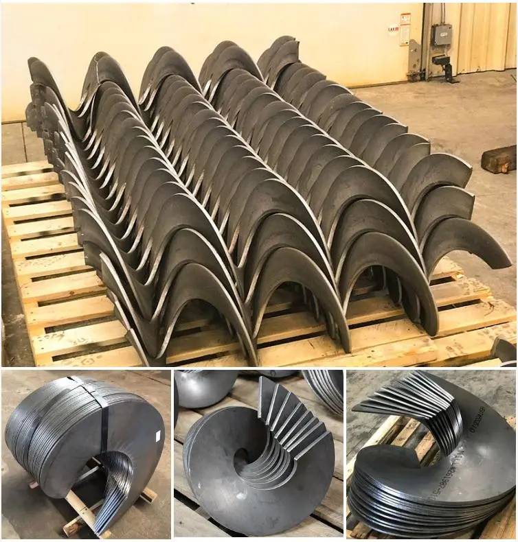 High Quality Thickened Accurate Size Screw Auger Flight Spiral Blades Screw Blade for Screw Conveyor