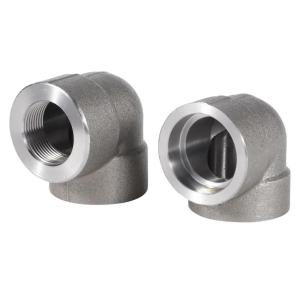 Wholesale LR/SR Radius Forged Stainless Steel Forged Pipe Fittings 304 316L 90 Degree Threaded Elbow from china suppliers