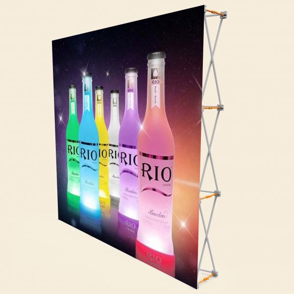 Quality 3 X 3 Pop Up Banner Stands With Plastic Buckle Connector Free Carrying Bag for sale