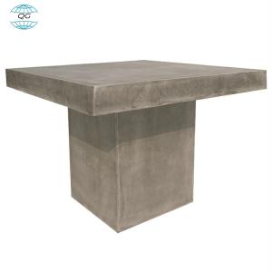 Wholesale High durable grc cement concrete table with steel wood leg concrete table sets furniture from china suppliers