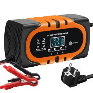 Wholesale 15W/10W/7.5W/5W Automatic Identification Lead Acid Pulse Repair Battery Charger for 12V Motorcycle and Car Private Mold from china suppliers