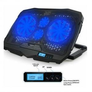 Wholesale ETEK - Laptop Cooler with Info Screen 4 FANS 17Inch For Big Screen Notebook External Cooling from china suppliers
