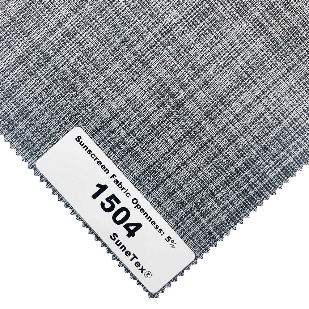 Fireproof Jacquard 5% Openness Roller Blind Sunscreen Fabric For Home Decor