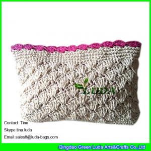 China LUDA cheap designer handbags handmade straw clutch purse handbags on sale