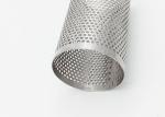 3mm Hole 304 SUS Perforated Metal Pipe , Water Filter Tube Welded