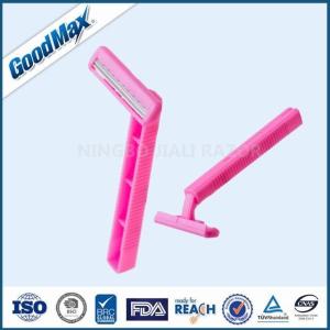Wholesale Smooth Glide 2 Blade Disposable Razor , Pink Twin Blade Safety Razor from china suppliers