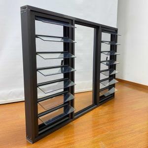 Wholesale Handle Open 6mm Aluminum Louver Windows Aluminium Glass Louvers Window With Handle from china suppliers