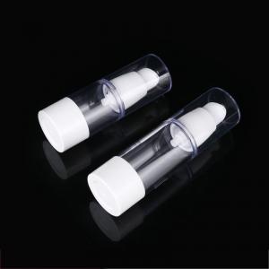 China Clear White Empty Airless Cosmetic Bottles 15ml / 100ml Lotion Pump Bottle on sale