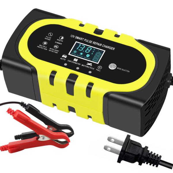 Intelligent 12V/10A Car Battery Charger for Fast Charging and Automatic