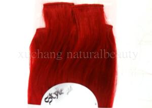 Wholesale Light color Personalized European Straight Real Hair Clip In Hair Extensions double machine weft from china suppliers