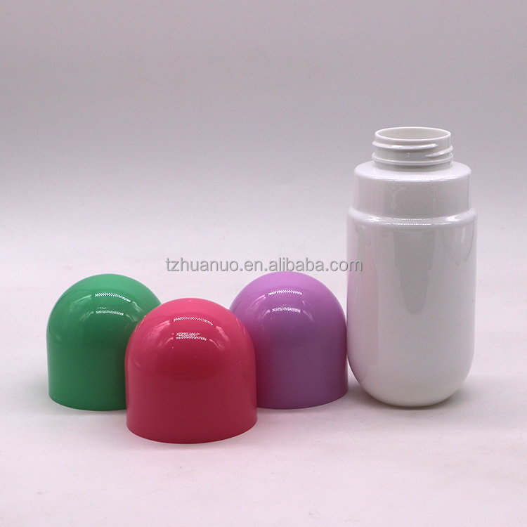 250ML/8OZ HDPE Two Layer PET Bright Capsule Shape Screw Cap Medicine Hot Stamping OEM .ODM