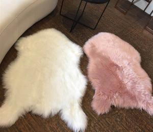Wholesale Soild Plush Faux Fur Animal Rug , Luxury Fur - Thick White Washable Faux Fur Rug from china suppliers