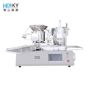 Wholesale Automatic 5ml Vial Liquid Filling Capping Machine 25BPM For Small Batch Pharma Liquid Manufacturing from china suppliers