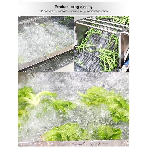2.6KW Commercial fruit and vegetable bubble cleaner high pressure spray to remove vegetable residue washing machine