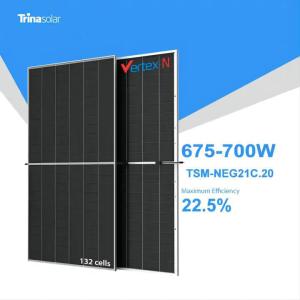 Wholesale Anodized Aluminium Alloy Frame 700W 650W 690W Solar Panel Kit for Commercial Solar Power from china suppliers