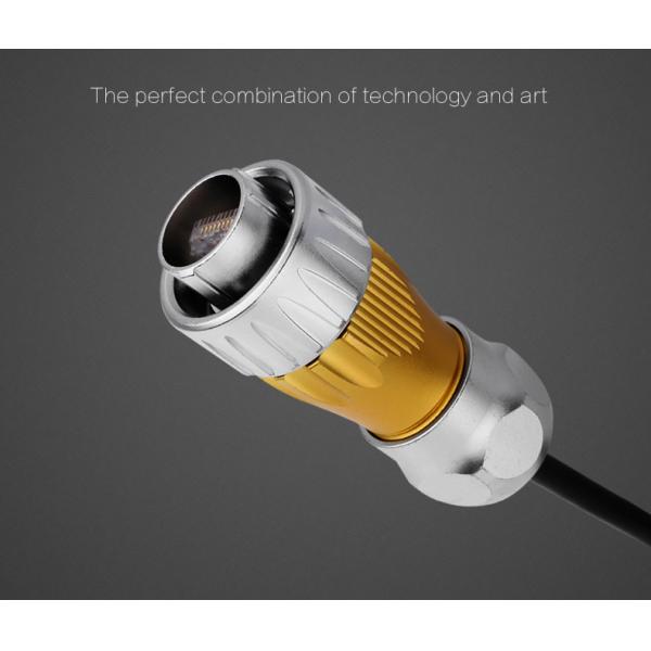 Cnlinko M24 Signal Connector Panel Mount Waterproof IP68 Ethernet Pins Female Waterproof Rj45 Connector