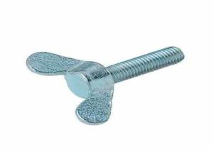 Wholesale M10 Steel Grade Class 10.9 12.9 Blue White Zinc Plated Butterfly Head Wing Thread Screw DIN318 from china suppliers