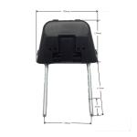 HAH-5 metal pole with plastic frame height adjustable headrest and 4 ways